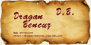 Dragan Bencuz vizit kartica
